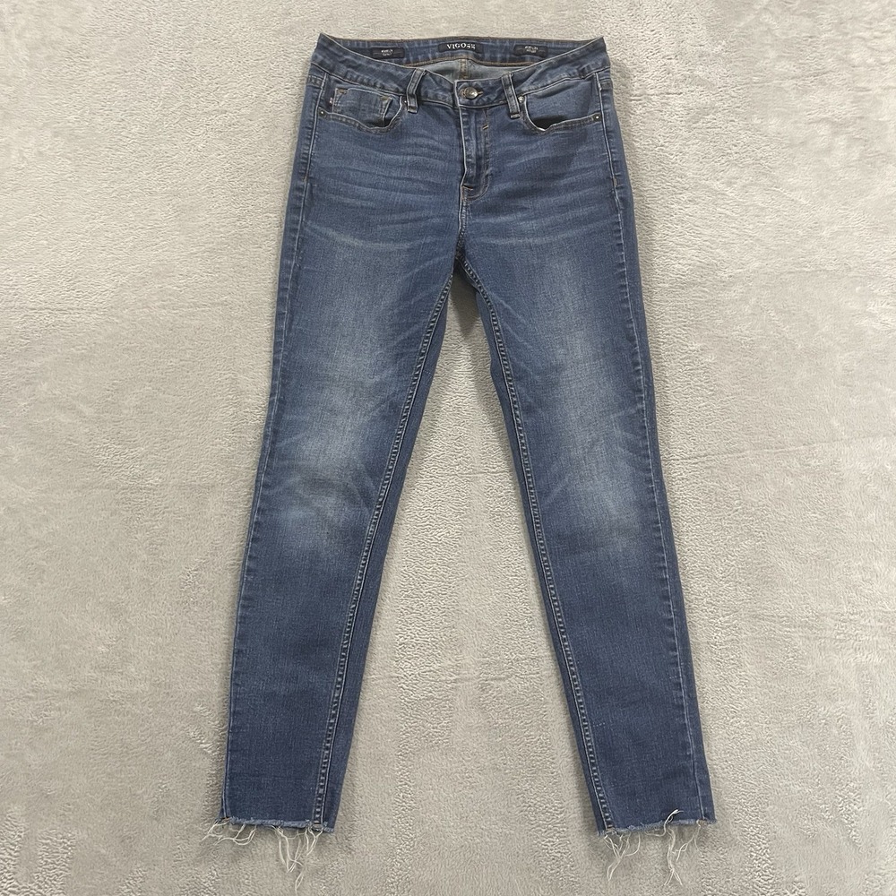 Vigoss Jeans Women's 29 x 26 Mid Rise Bootcut Blue Denim Y2K Vintage Casual
